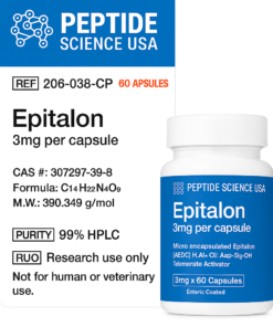 Epitalon 3mg (60 capsules) (Telomere Length)