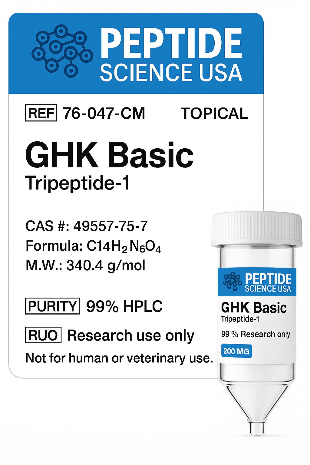 GHK Basic 200mg (Tripeptide-1) (Topical) GHK Basic 200mg (Tripeptide-1) (Topical)