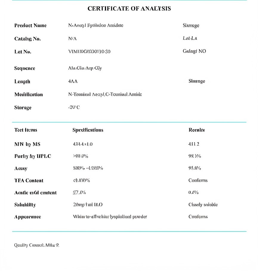 N-Acetyl Epithalon Amidate 20mg N-Acetyl Epithalon Amidate 20mg