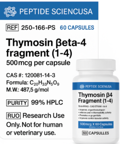 Thymosin Beta-4 Fragment (1-4) (Ac-SDKP) 500mcg (60 Capsules )2mg  | 5mg | 10mg