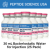30ml Bacteriostatic Water for Injection (25 Pack)