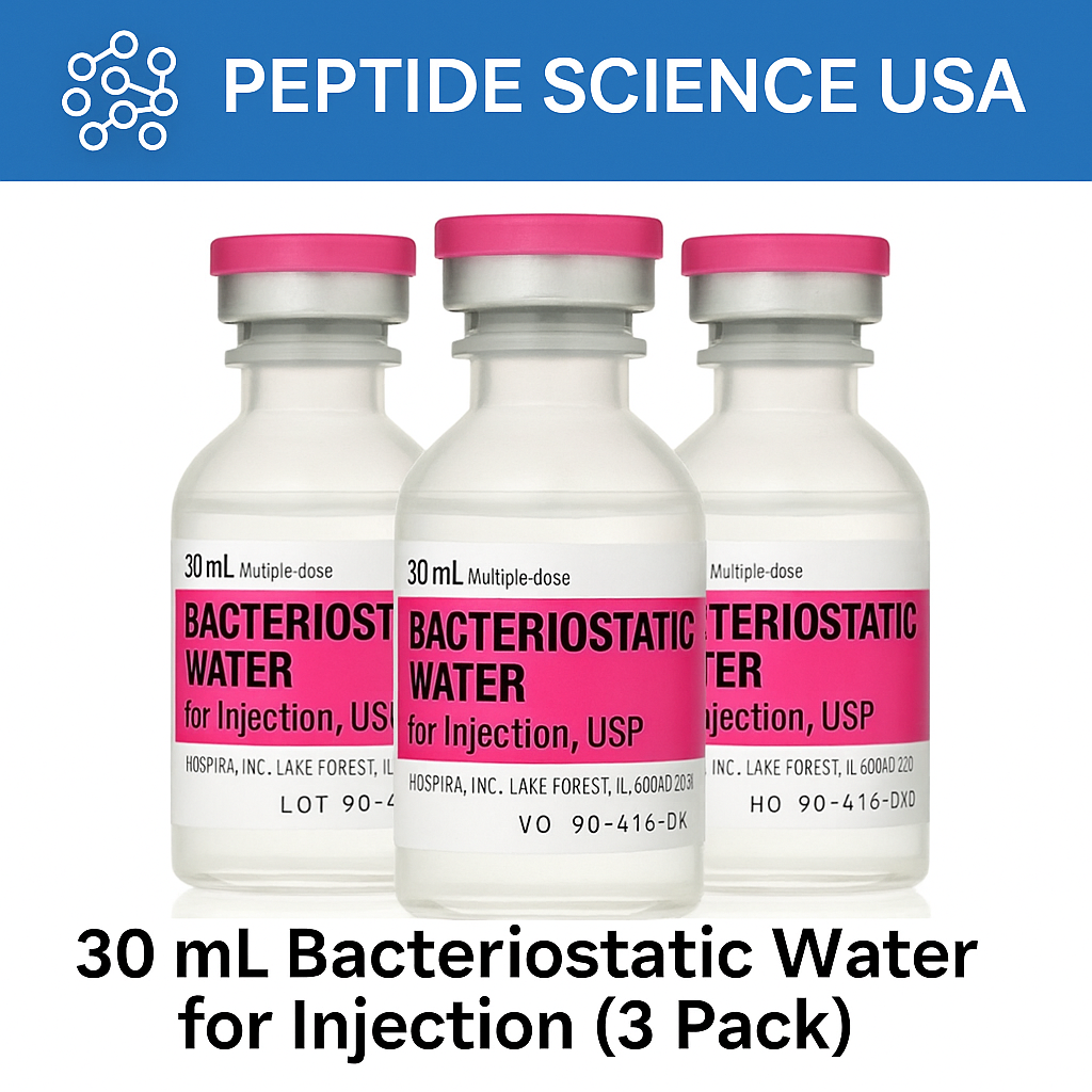 30ml Bacteriostatic Water for Injection (3 pack) 30ml Bacteriostatic Water for Injection (3 pack)