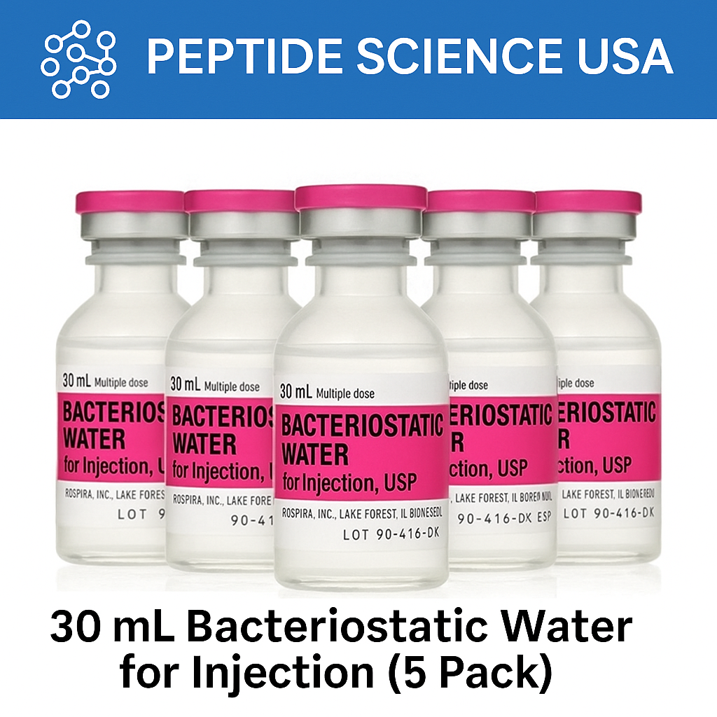 30ml Bacteriostatic Water for Injection (5 Pack) 30ml Bacteriostatic Water for Injection (5 Pack)