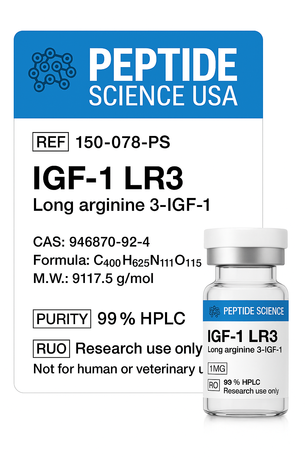 IGF-1 LR3IGF-1 LR3 1mg | 0.1mg | 1mg IGF-1 LR3 1mg | 0.1mg | 1mg