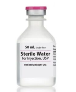 Sterile Water for Injection, USP 50mL (priced per vial)
